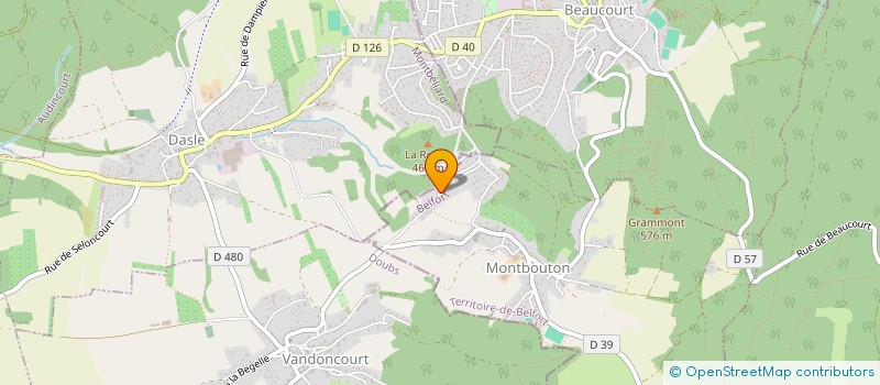 localisation de l'entreprise MONSIEUR KARIM PETITJEAN à MONTBOUTON