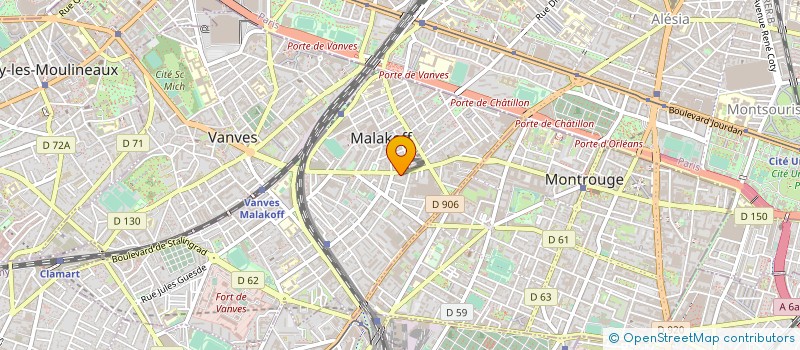 localisation de l'entreprise MONSIEUR KARIM RAMI à MALAKOFF