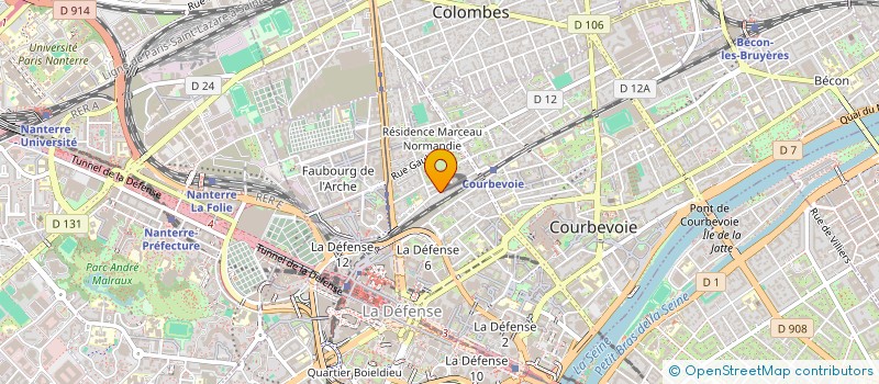 localisation de l'entreprise MONSIEUR KARIM RAVDJEE à COURBEVOIE