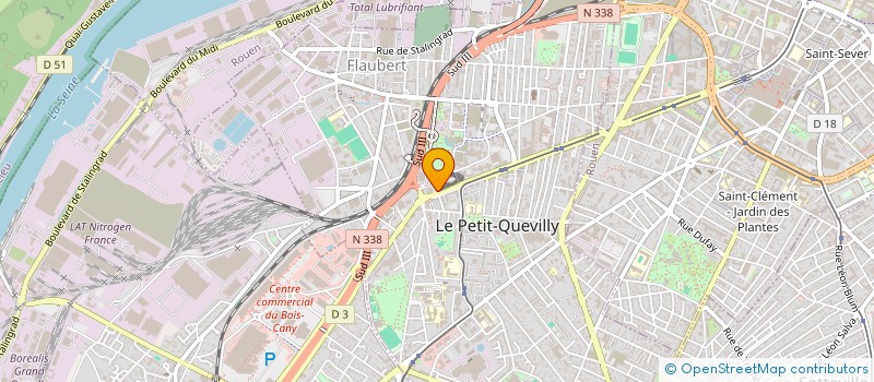 localisation de l'entreprise MONSIEUR KARIM REJEB  LE PETIT-QUEVILLY