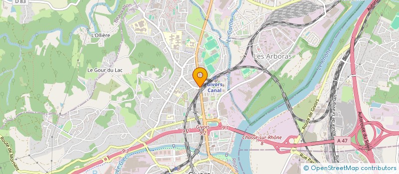 localisation de l'entreprise MONSIEUR KARIM RHOUNI BELLOUTI  GIVORS