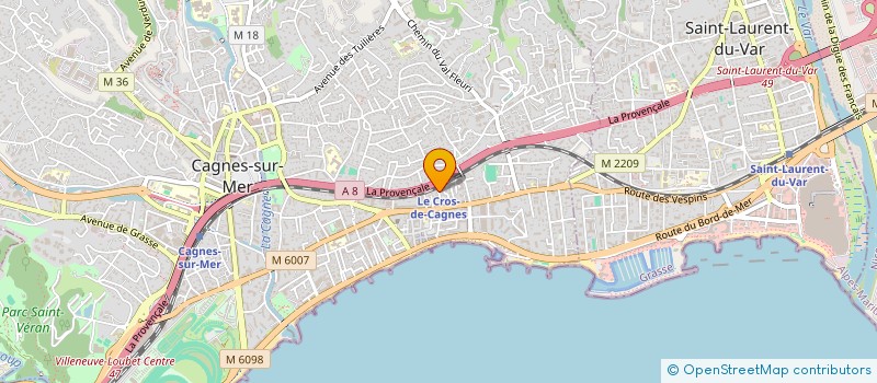 localisation de l'entreprise MONSIEUR KARIM SADI-BOUAFIA à CAGNES-SUR-MER