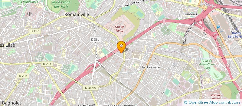 localisation de l'entreprise MONSIEUR KARIM SAHRAOUI  ROMAINVILLE