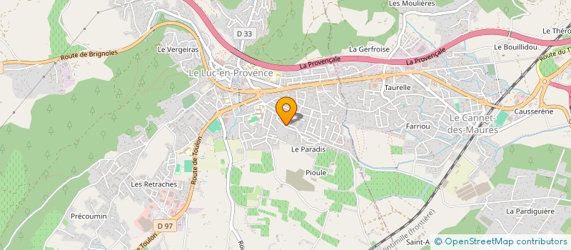 localisation de l'entreprise MONSIEUR KARIM SAHRAOUI à LE LUC