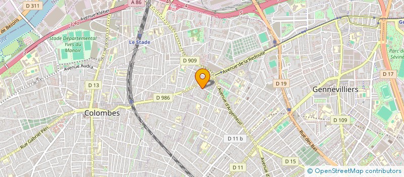 localisation de l'entreprise MONSIEUR KARIM SAWADOGO à BOIS-COLOMBES