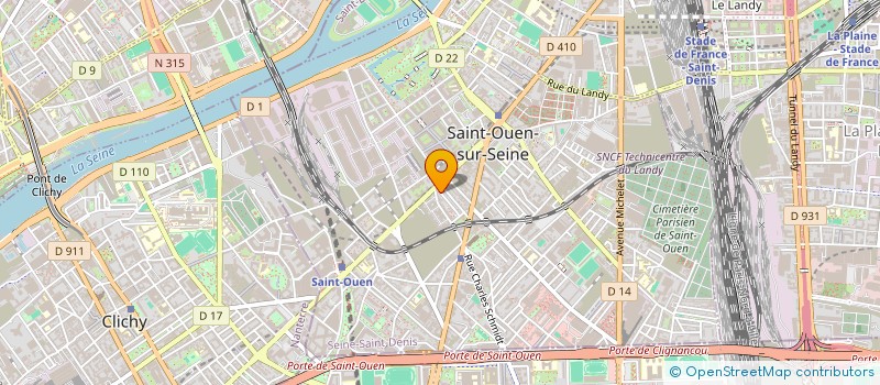 localisation de l'entreprise MONSIEUR KARIM TAFER  SAINT-OUEN-SUR-SEINE