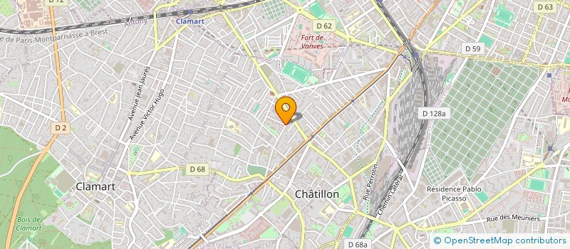 localisation de l'entreprise MONSIEUR KARIM THIAM  CHATILLON