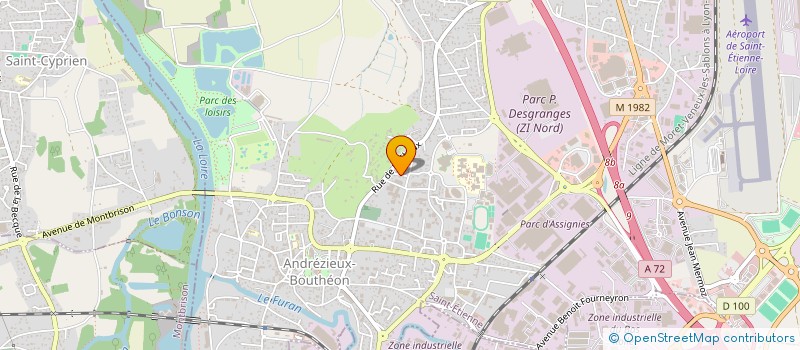 localisation de l'entreprise MONSIEUR KARIM TIGHZERT  ANDREZIEUX-BOUTHEON