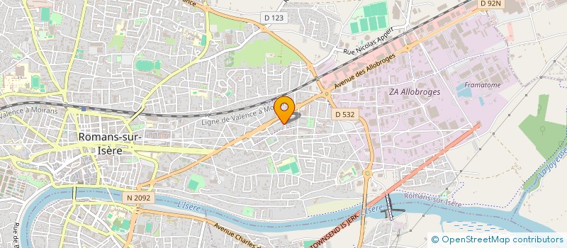 localisation de l'entreprise MONSIEUR KARIM YAGOUBI à ROMANS-SUR-ISERE