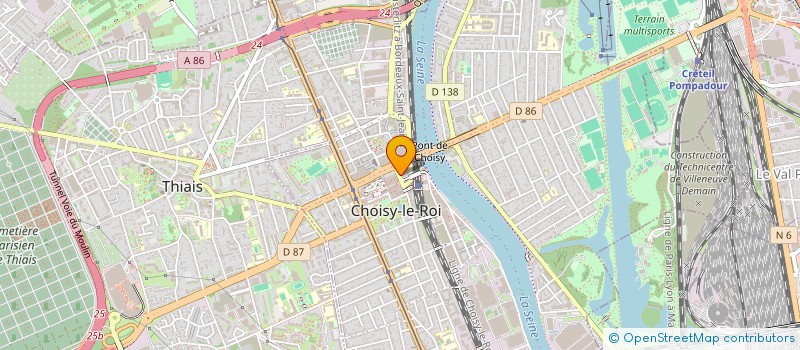 localisation de l'entreprise MONSIEUR KARIM YESSAD  CHOISY-LE-ROI