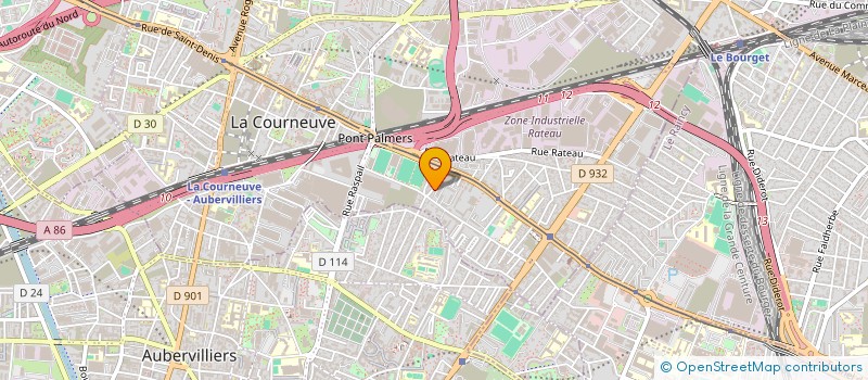 localisation de l'entreprise MONSIEUR KARIM ZERGUINE à LA COURNEUVE
