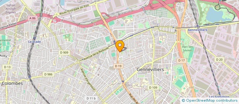 localisation de l'entreprise MONSIEUR KARIM ZITOUNI à GENNEVILLIERS