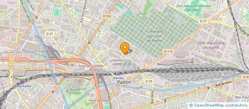 localisation de l'entreprise MONSIEUR KARIME ADOU  PANTIN