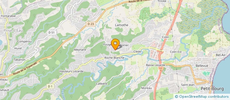 localisation de l'entreprise MONSIEUR KARIME JUSTINE  PETIT-BOURG