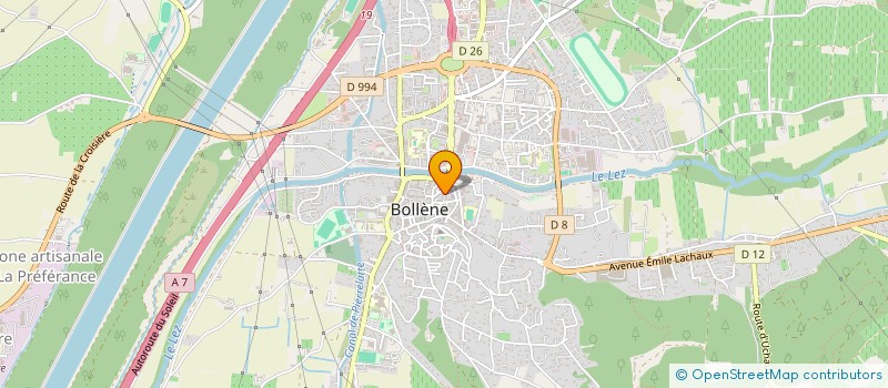 localisation de l'entreprise MONSIEUR KARIMM BENNEZIA  BOLLENE