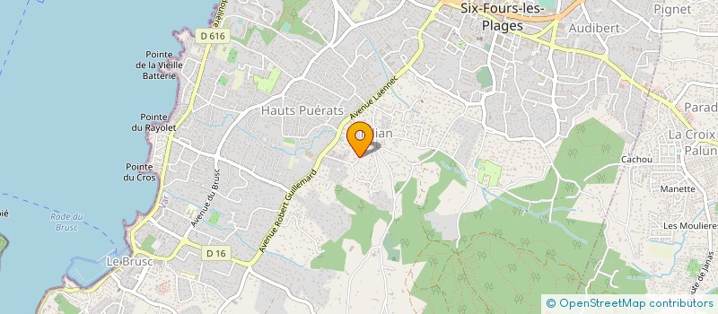 localisation de l'entreprise MONSIEUR KARINE BARRY-BREMOND à SIX-FOURS-LES-PLAGES