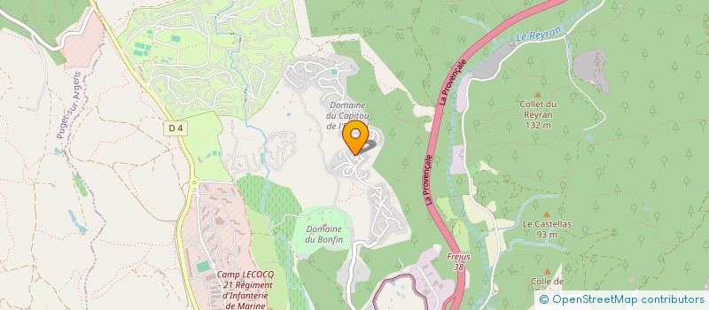 localisation de l'entreprise MONSIEUR KARINE BOURGEOIS à FREJUS