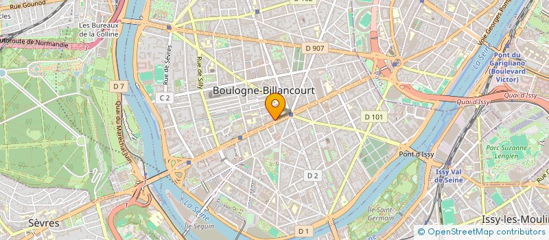 localisation de l'entreprise MONSIEUR KARL APARICIO DEQUIREZ à BOULOGNE-BILLANCOURT