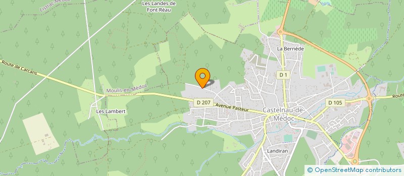 localisation de l'entreprise MONSIEUR KARL BOURNONVILLE  CASTELNAU-DE-MEDOC