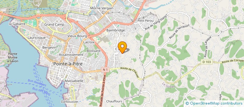 localisation de l'entreprise MONSIEUR KARL CAMPBELL à LES ABYMES