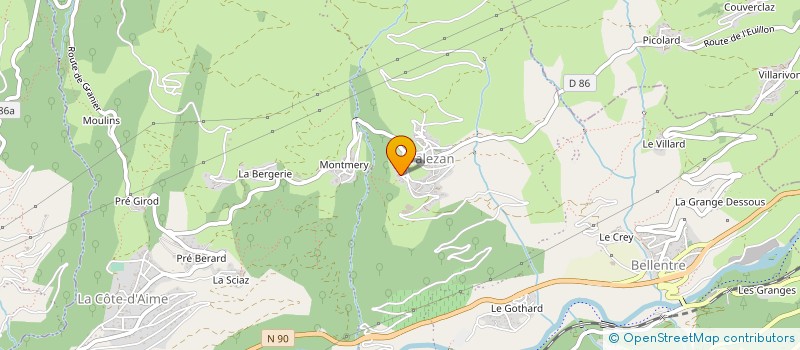 localisation de l'entreprise MONSIEUR KARL CATHELIN  BOURG-SAINT-MAURICE