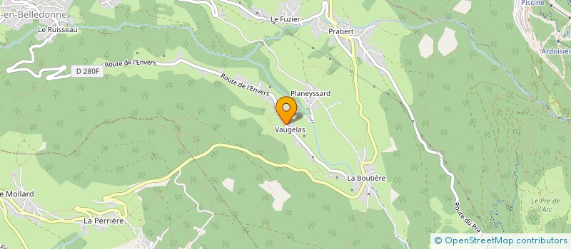 localisation de l'entreprise MONSIEUR KARL CHOPIN  LAVAL-EN-BELLEDONNE