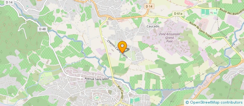 localisation de l'entreprise MONSIEUR KARL CREBOUW à GRIMAUD