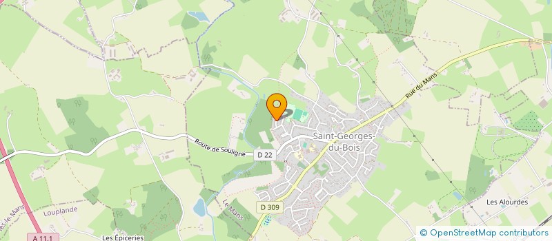 localisation de l'entreprise MONSIEUR KARL DAVOUST  SAINT-GEORGES-DU-BOIS