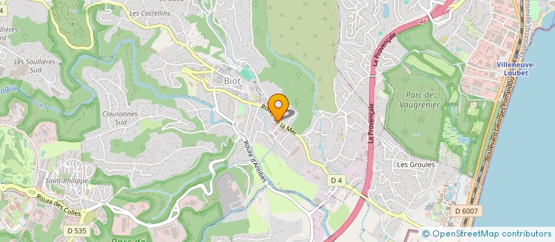 localisation de l'entreprise MONSIEUR KARL DUQUENNE  MANDELIEU-LA-NAPOULE