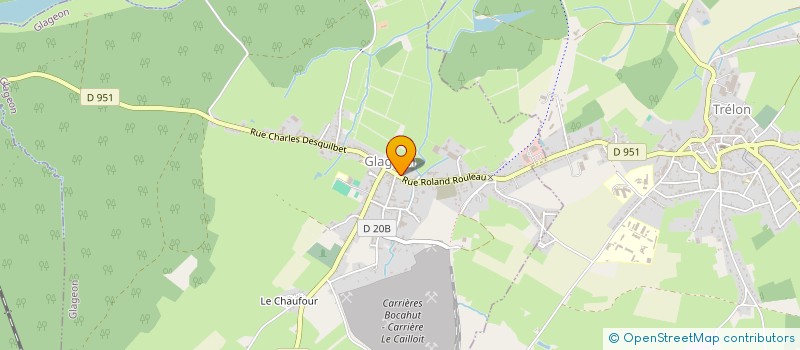 localisation de l'entreprise MONSIEUR KARL DURIEUX  GLAGEON