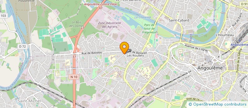 localisation de l'entreprise MONSIEUR KARL-EMERIK ROBERT à ANGOULEME