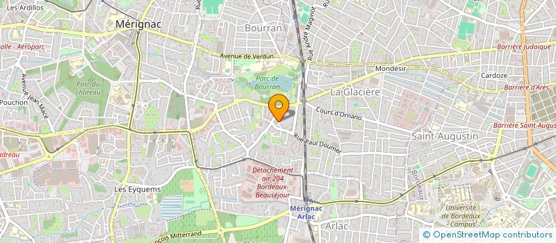 localisation de l'entreprise MONSIEUR KARL FASSINOU  MERIGNAC