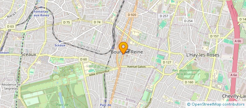 localisation de l'entreprise MONSIEUR KARL FRAISSEIX à BOURG-LA-REINE
