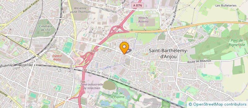 localisation de l'entreprise MONSIEUR KARL GASCOIN  SAINT-BARTHELEMY-D'ANJOU