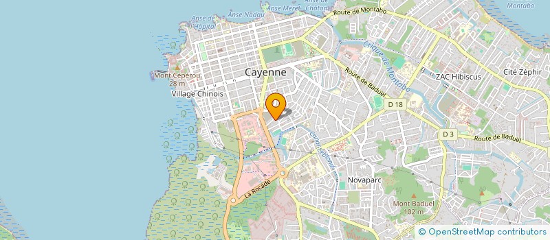 localisation de l'entreprise MONSIEUR KARL HU-YEN-TACK  CAYENNE