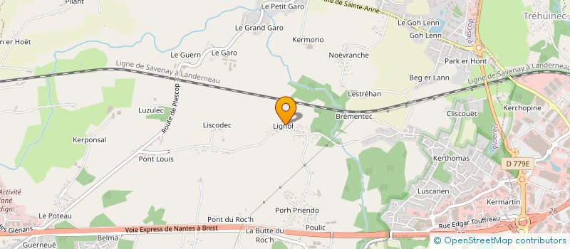 localisation de l'entreprise MONSIEUR KARL HUE à PLOEREN