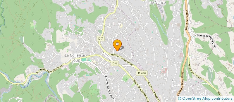 localisation de l'entreprise MONSIEUR KARL JALET  LA COLLE-SUR-LOUP