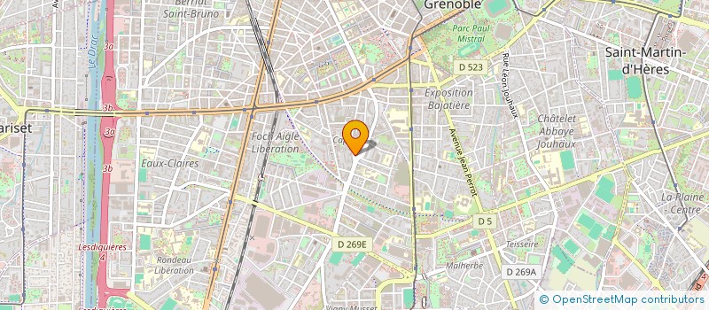 localisation de l'entreprise MONSIEUR KARL KAUFMANN  GRENOBLE