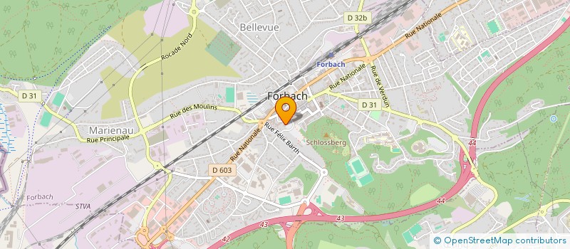 localisation de l'entreprise MONSIEUR KARL KIMMLINGER à FORBACH