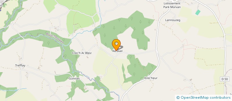 localisation de l'entreprise MONSIEUR KARL LALOUX  BULAT-PESTIVIEN