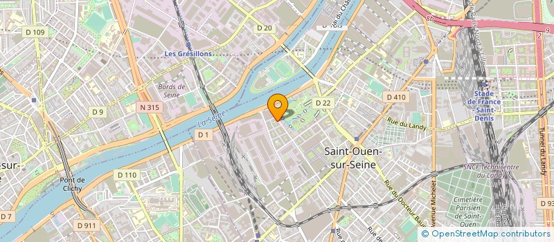 localisation de l'entreprise MONSIEUR KARL MAFOGANG NOUPINBON à SAINT-OUEN-SUR-SEINE