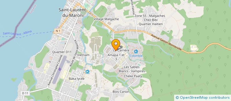 localisation de l'entreprise MONSIEUR KARL MAPEKANI LOUMBOU  CAYENNE