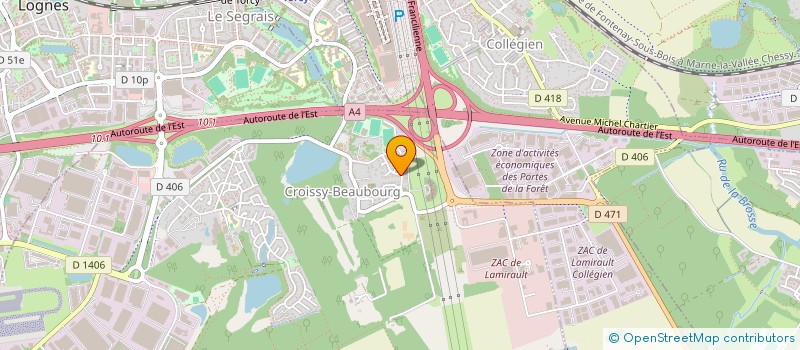 localisation de l'entreprise MONSIEUR KARL MBAKEMI NDJENOU  CROISSY-BEAUBOURG