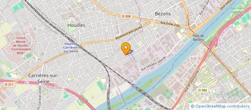 localisation de l'entreprise MONSIEUR KARL MICHELET  CARRIERES SUR SEINE