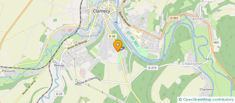 localisation de l'entreprise MONSIEUR KARL PHILIPPON à CLAMECY
