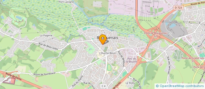 localisation de l'entreprise MONSIEUR KARL POIRAUD  BOUGUENAIS