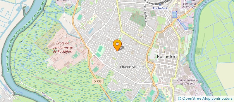 localisation de l'entreprise MONSIEUR KARL QUERON  ROCHEFORT