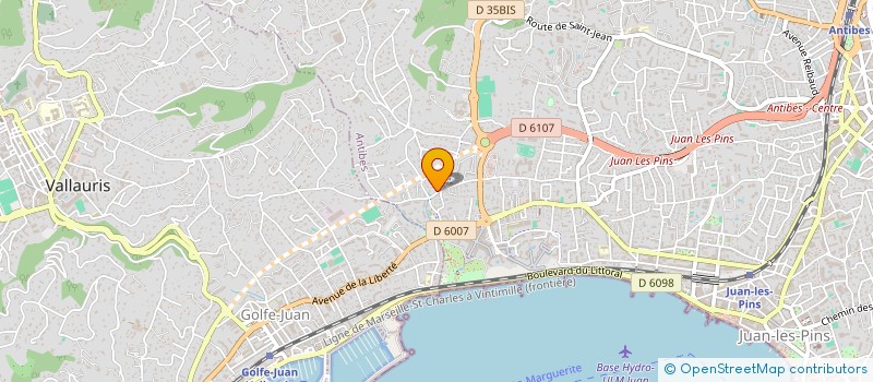 localisation de l'entreprise MONSIEUR KARL ROUTABOUL à ANTIBES