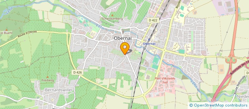 localisation de l'entreprise MONSIEUR KARL SCHALTENBRAND  OBERNAI