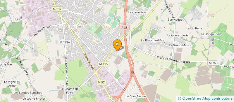 localisation de l'entreprise MONSIEUR KARL STAHL  LES SORINIERES